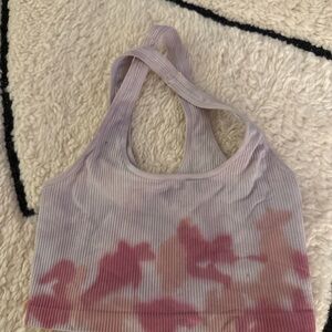 Spiritual Gangster Sports Bra Size Small Ribbed Tie Dye Stretch
